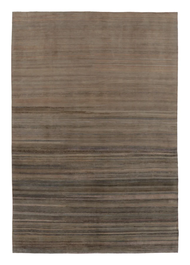 Rug & Kilim’s Modern Textural Rug, Beige and Gray Tone-on-Tone Neutrals
