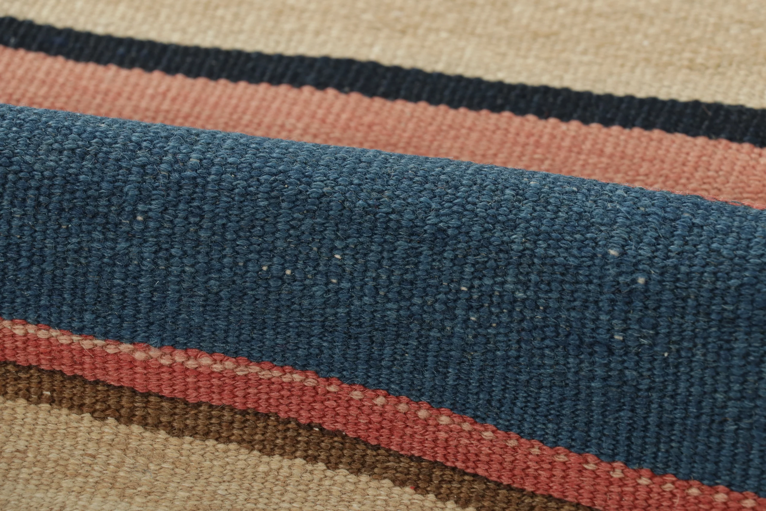 Vintage Persian Striped Kilim