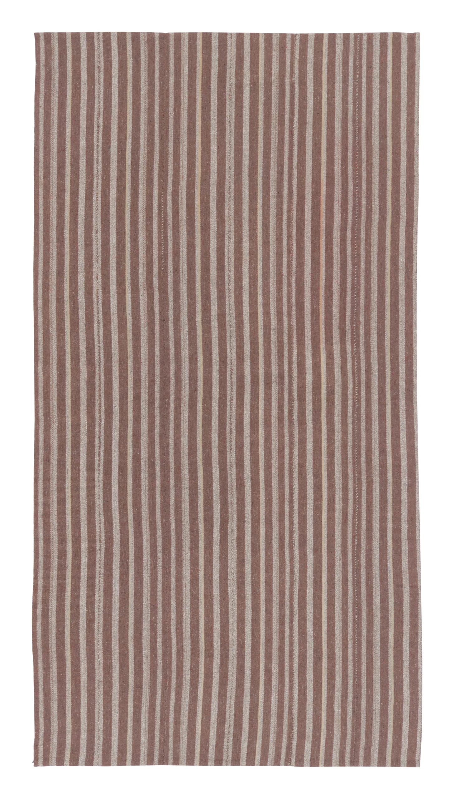 Vintage Persian Striped Runner Kilim
