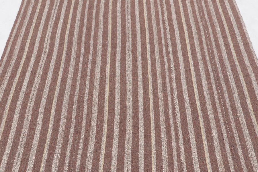 Vintage Persian Striped Runner Kilim