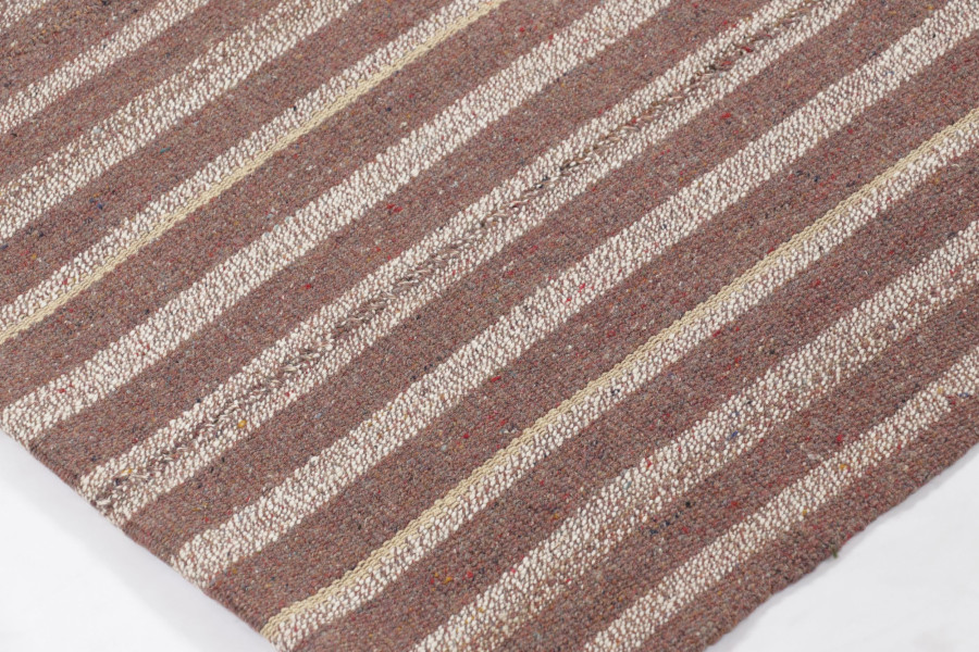 Vintage Persian Striped Runner Kilim