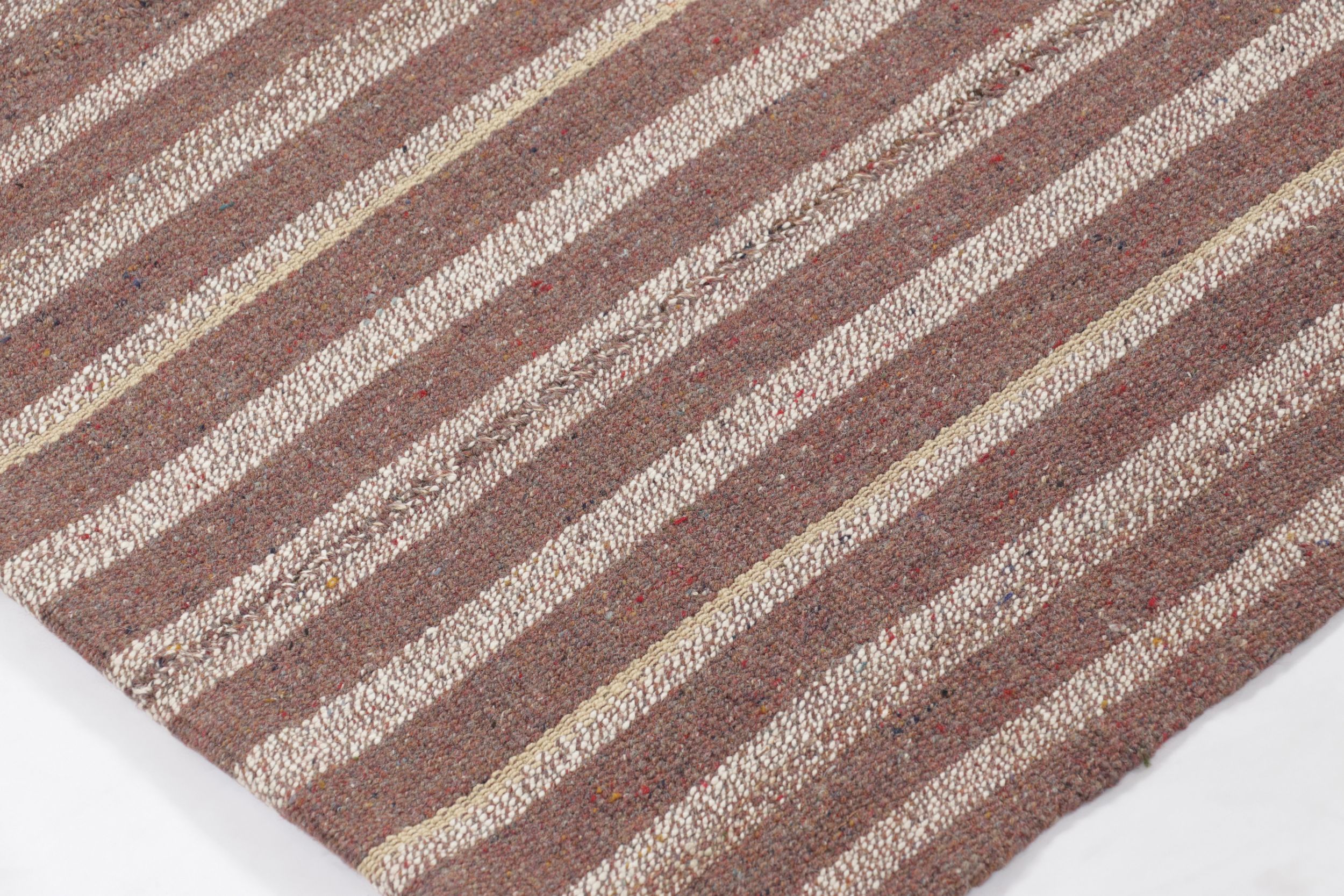 Vintage Persian Striped Runner Kilim