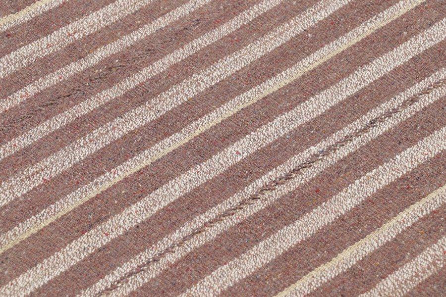 Vintage Persian Striped Runner Kilim
