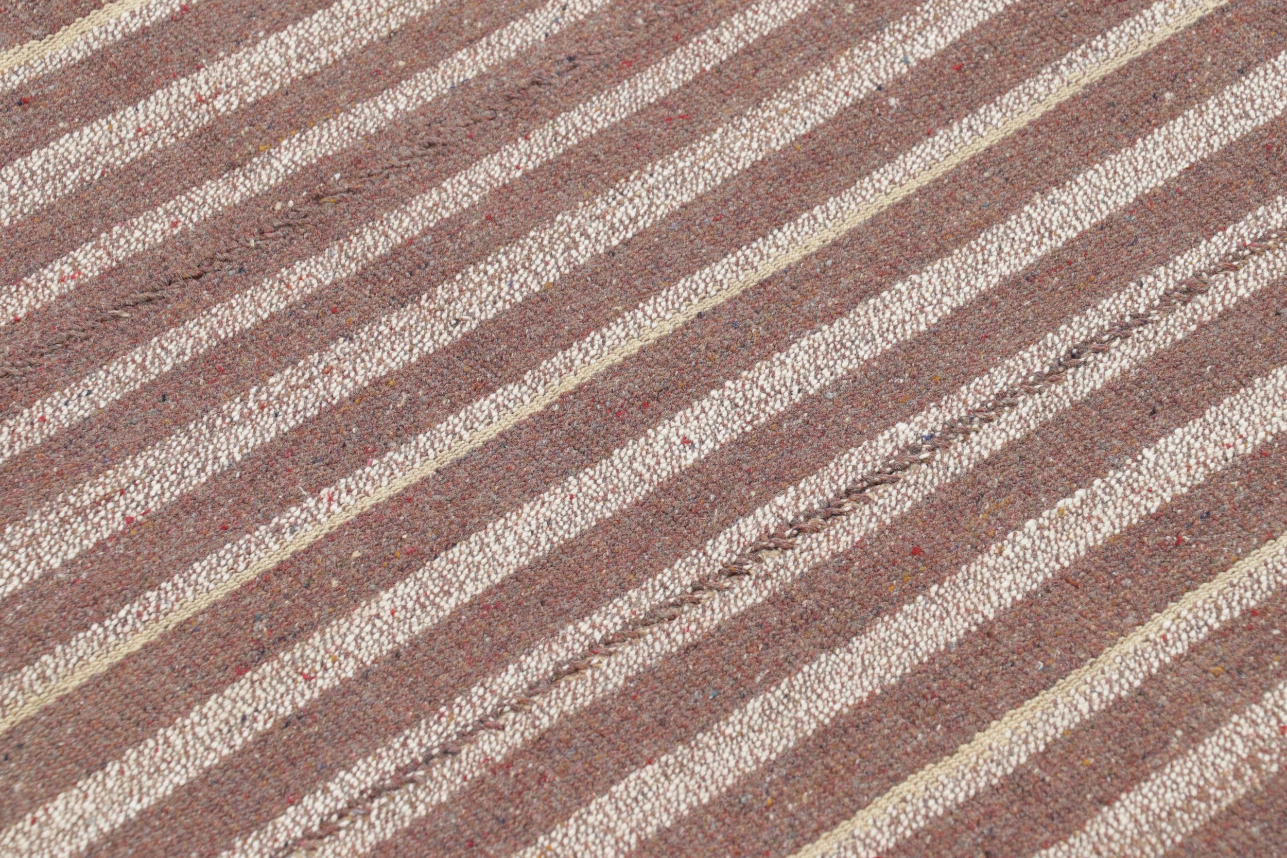 Vintage Persian Striped Runner Kilim