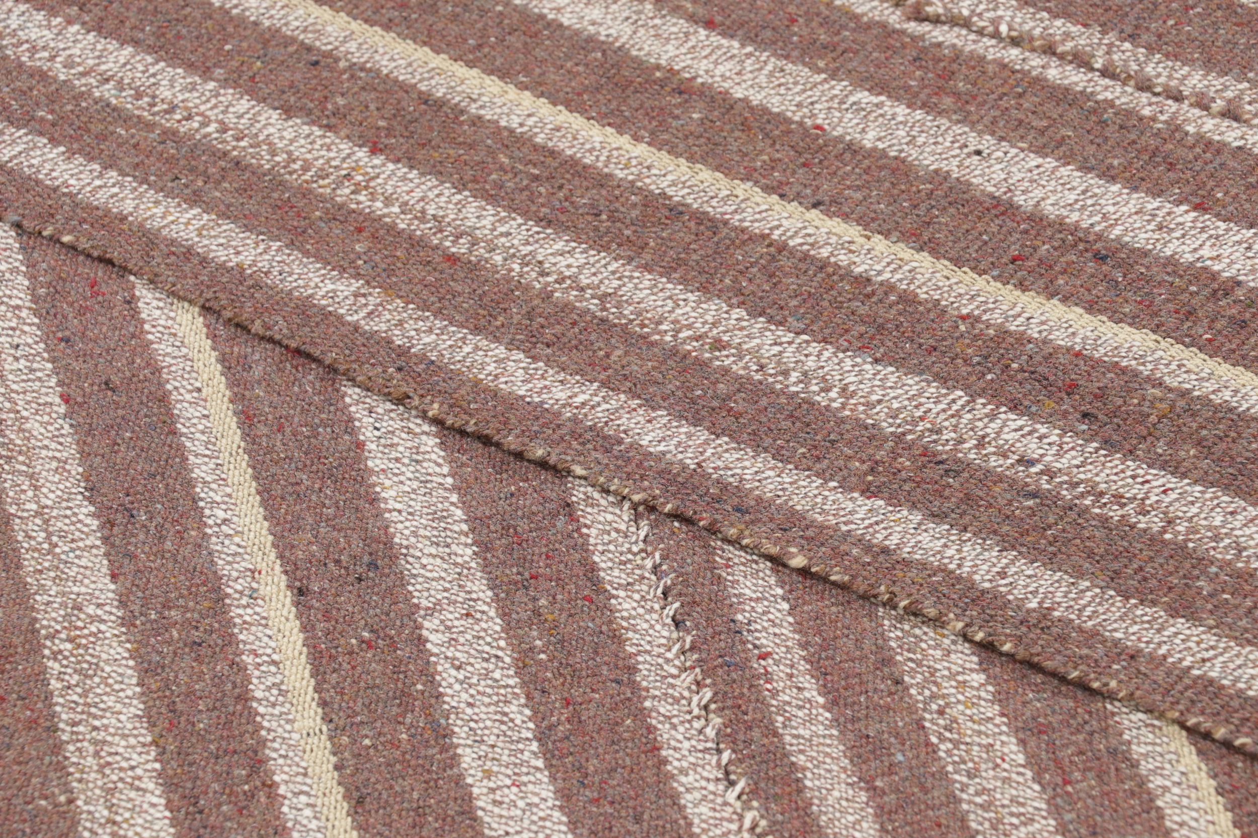Vintage Persian Striped Runner Kilim