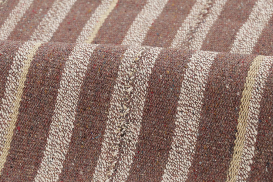 Vintage Persian Striped Runner Kilim