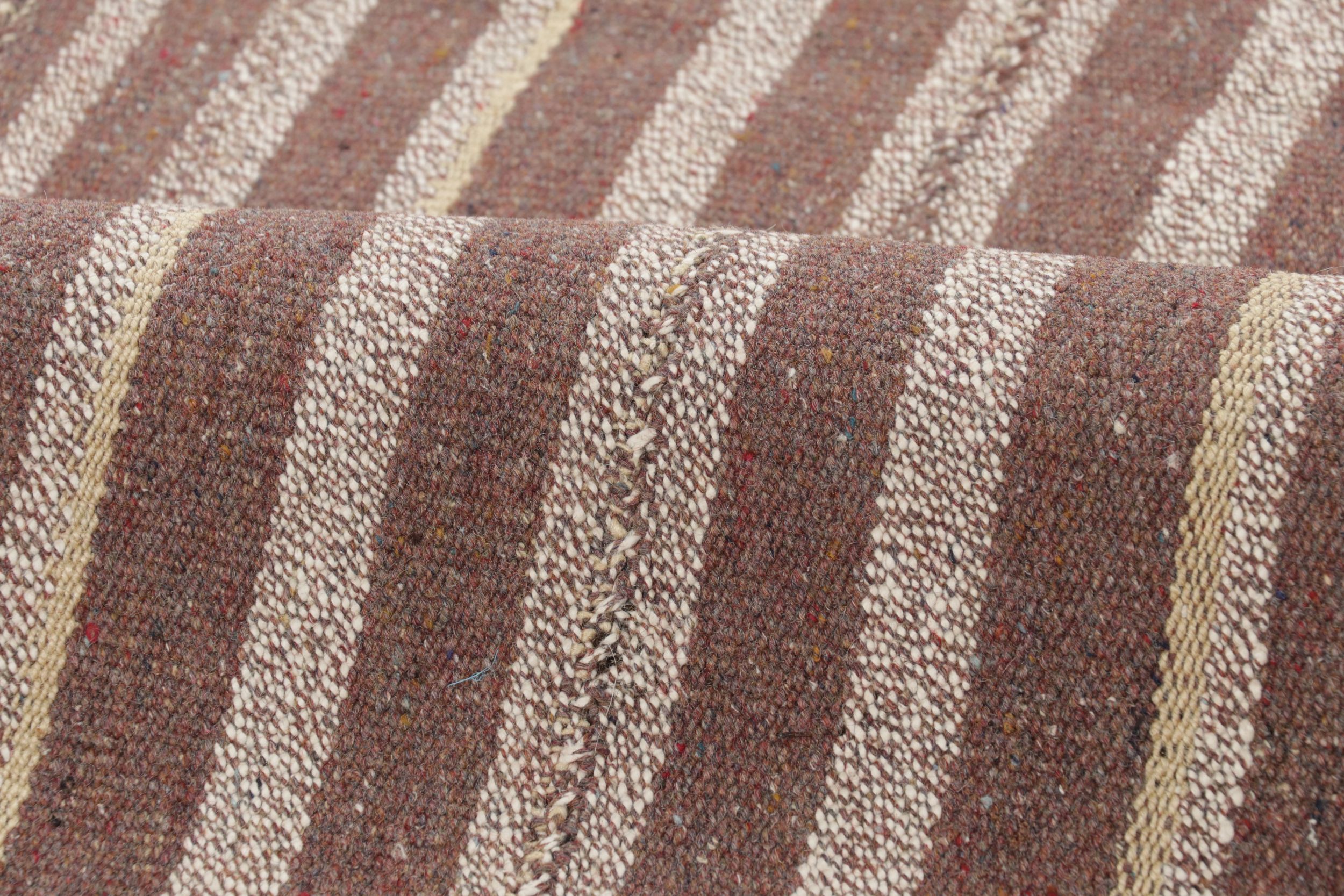 Vintage Persian Striped Runner Kilim