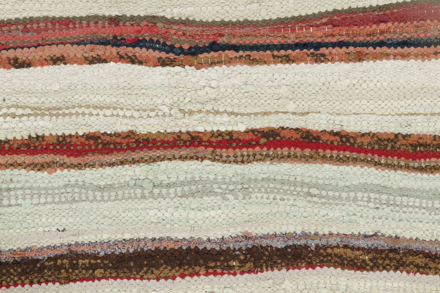 Vintage Persian Striped Runner Kilim