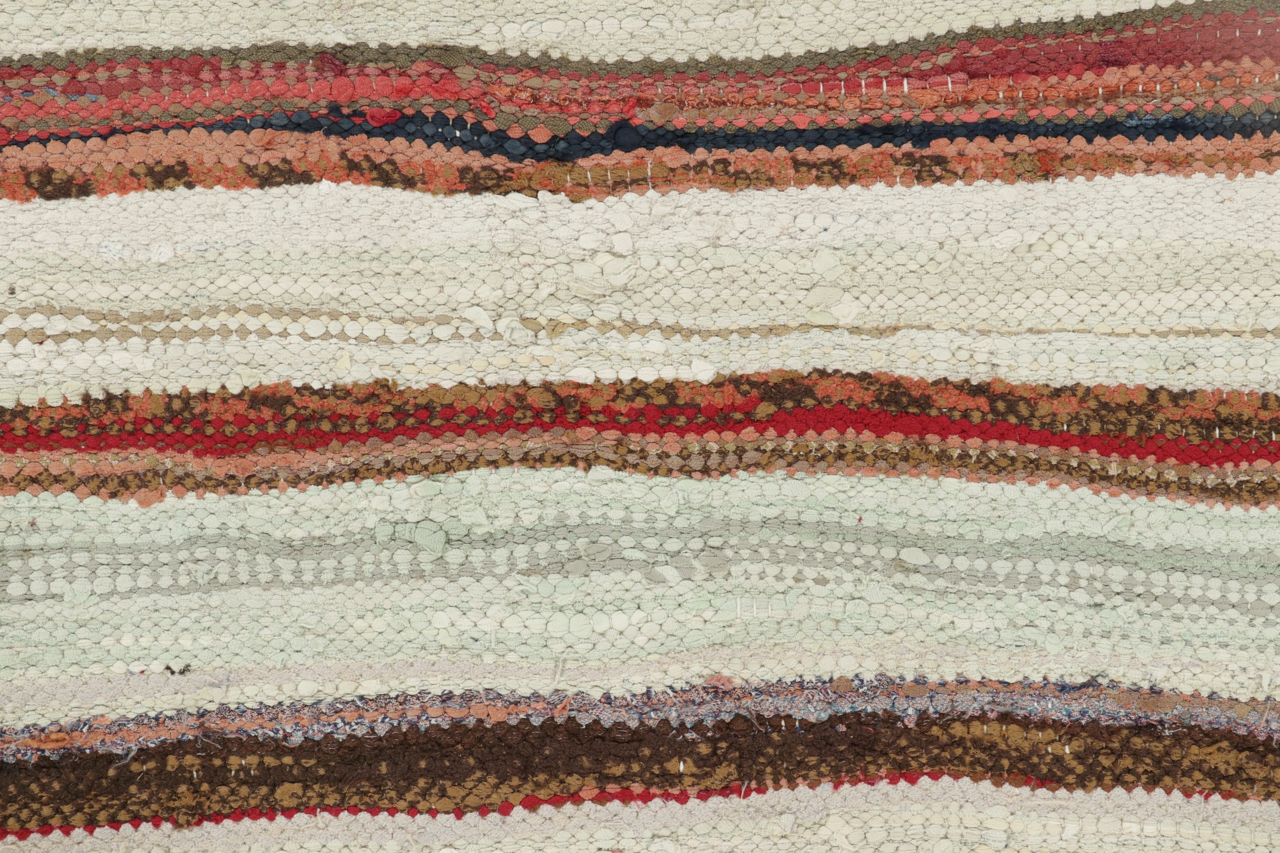 Vintage Persian Striped Runner Kilim
