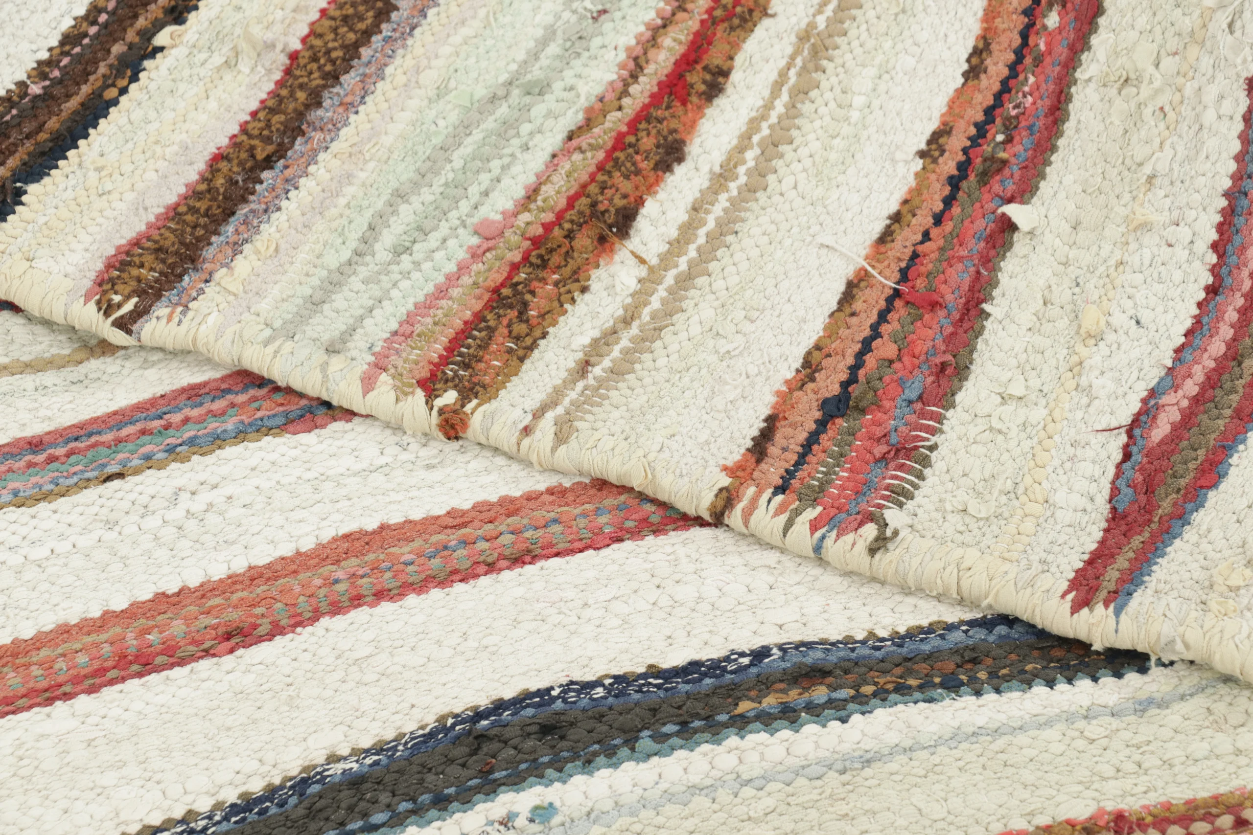 Vintage Persian Striped Runner Kilim