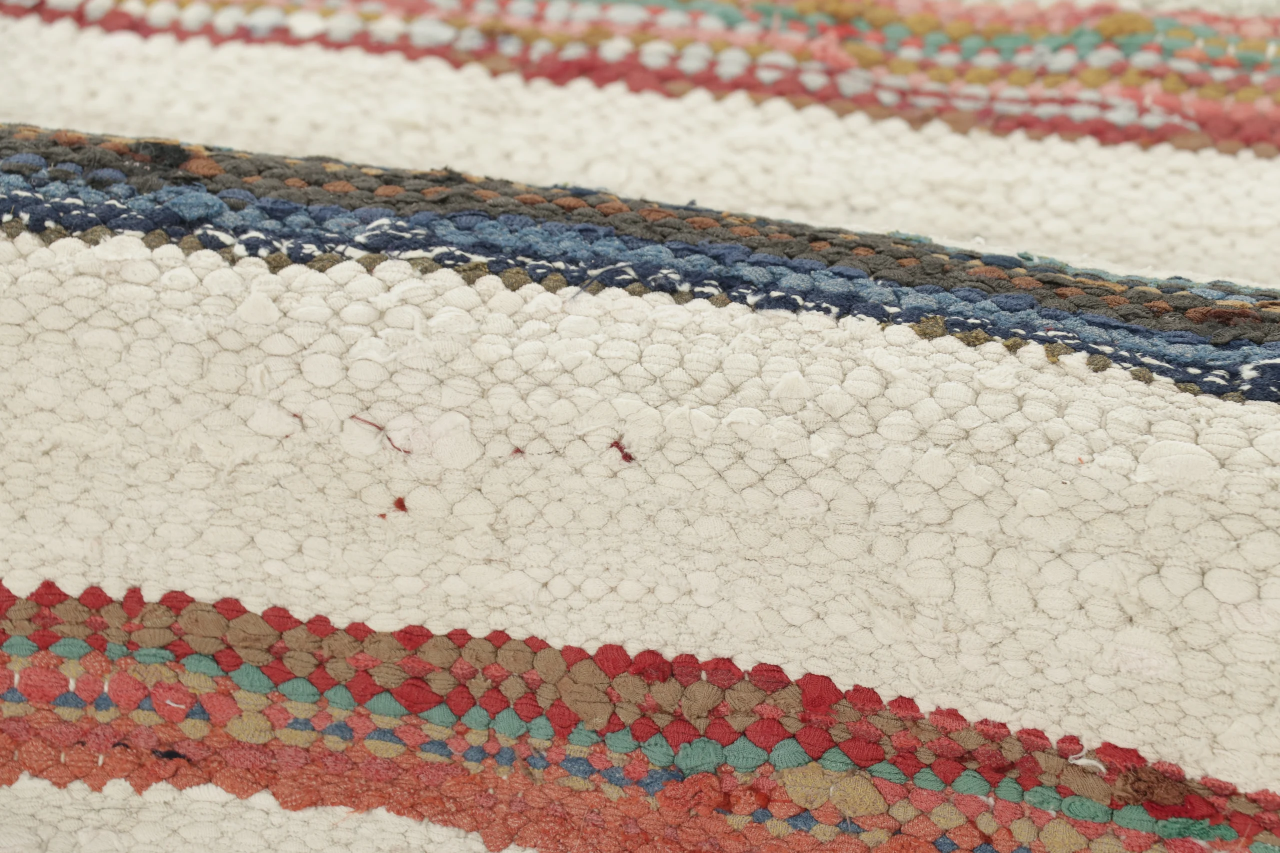 Vintage Persian Striped Runner Kilim