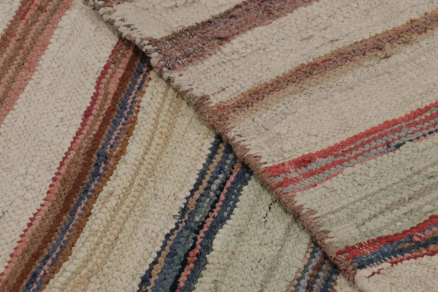 Vintage Persian Striped Kilim