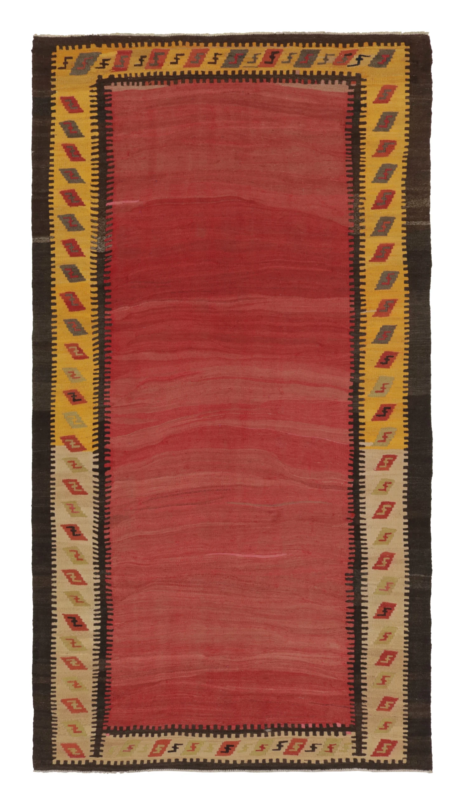 Vintage Bidjar Open Field Persian Kilim
