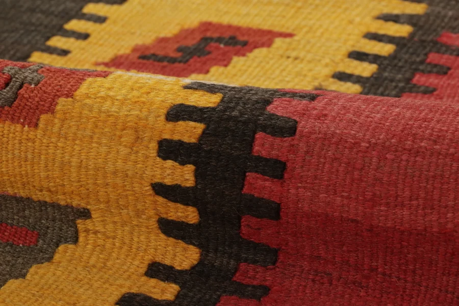 Vintage Bidjar Open Field Persian Kilim
