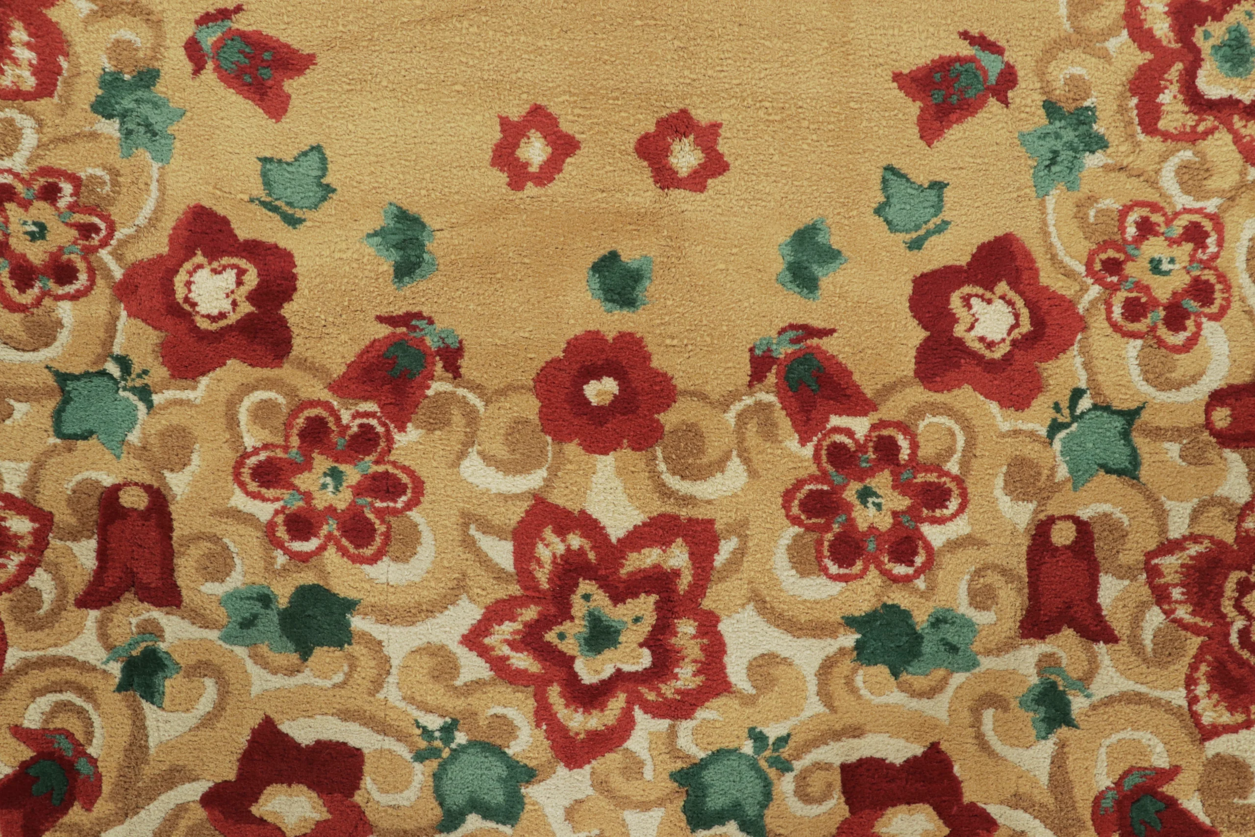 Signed Vintage Leleu Art Deco Rug