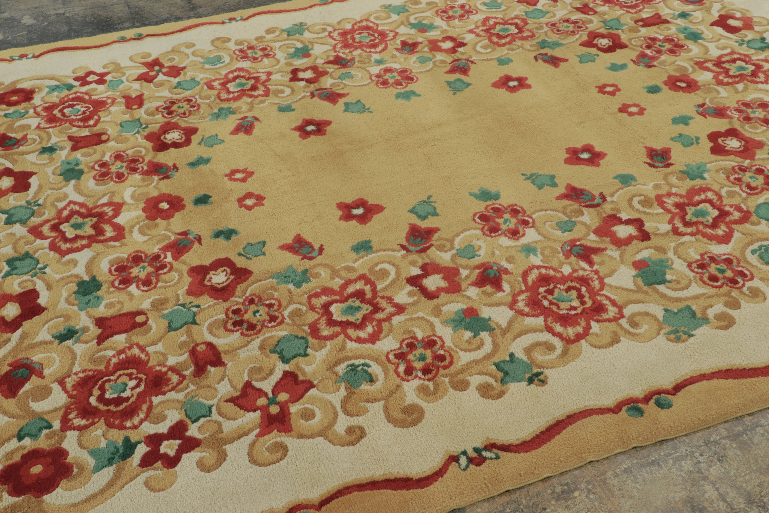 Signed Vintage Leleu Art Deco Rug
