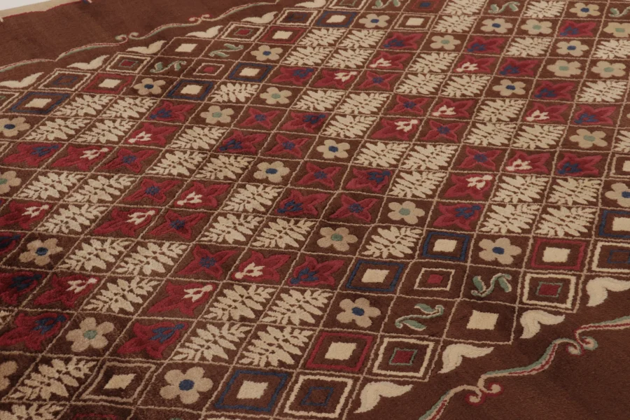 Signed Paule Leleu Vintage Art Deco Rug