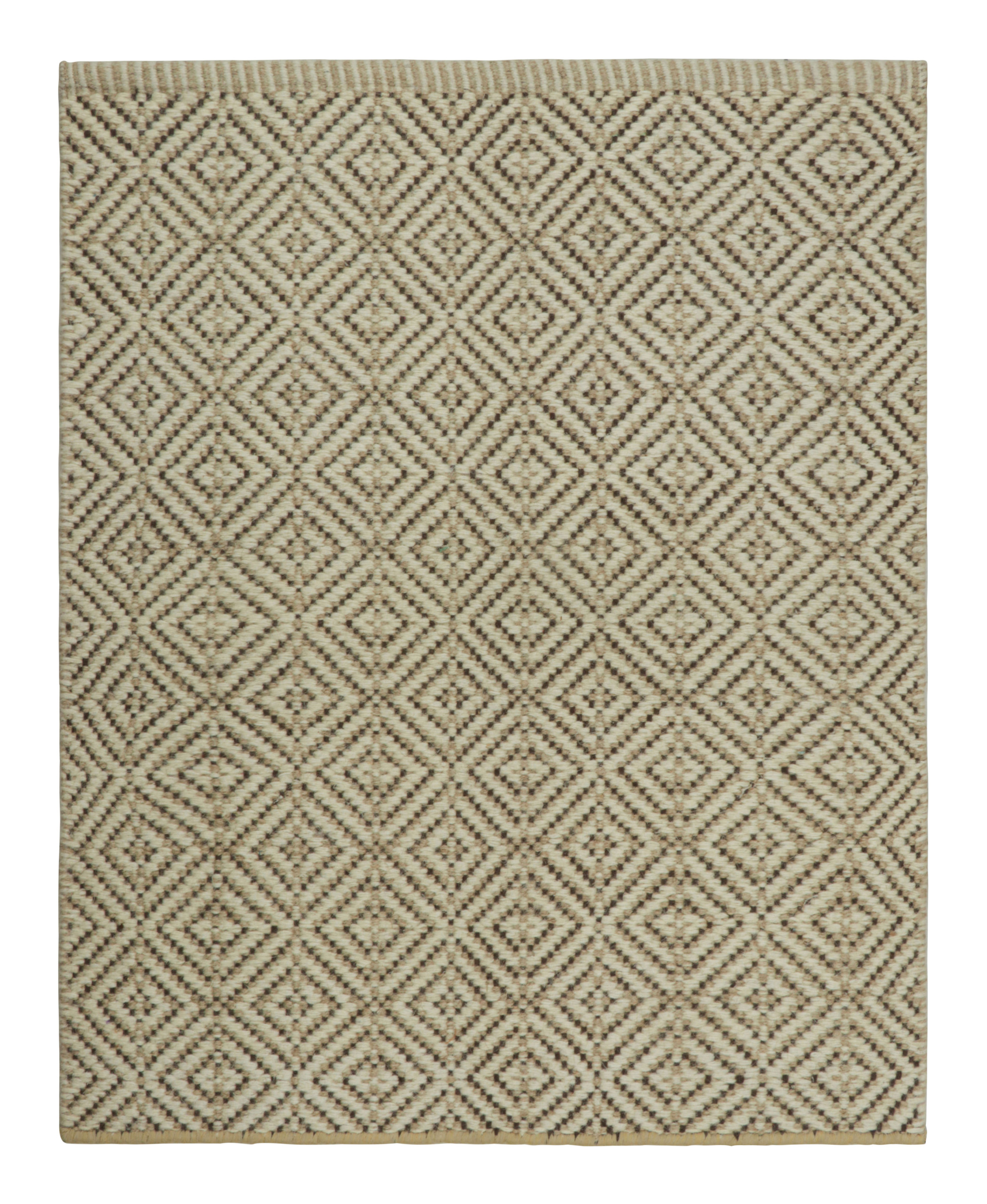 Modern Geometric Flatweave Rug