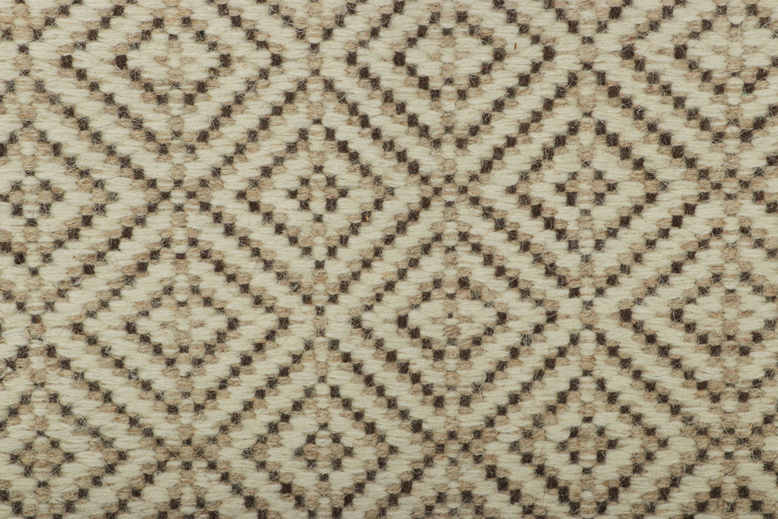 Modern Geometric Flatweave Rug
