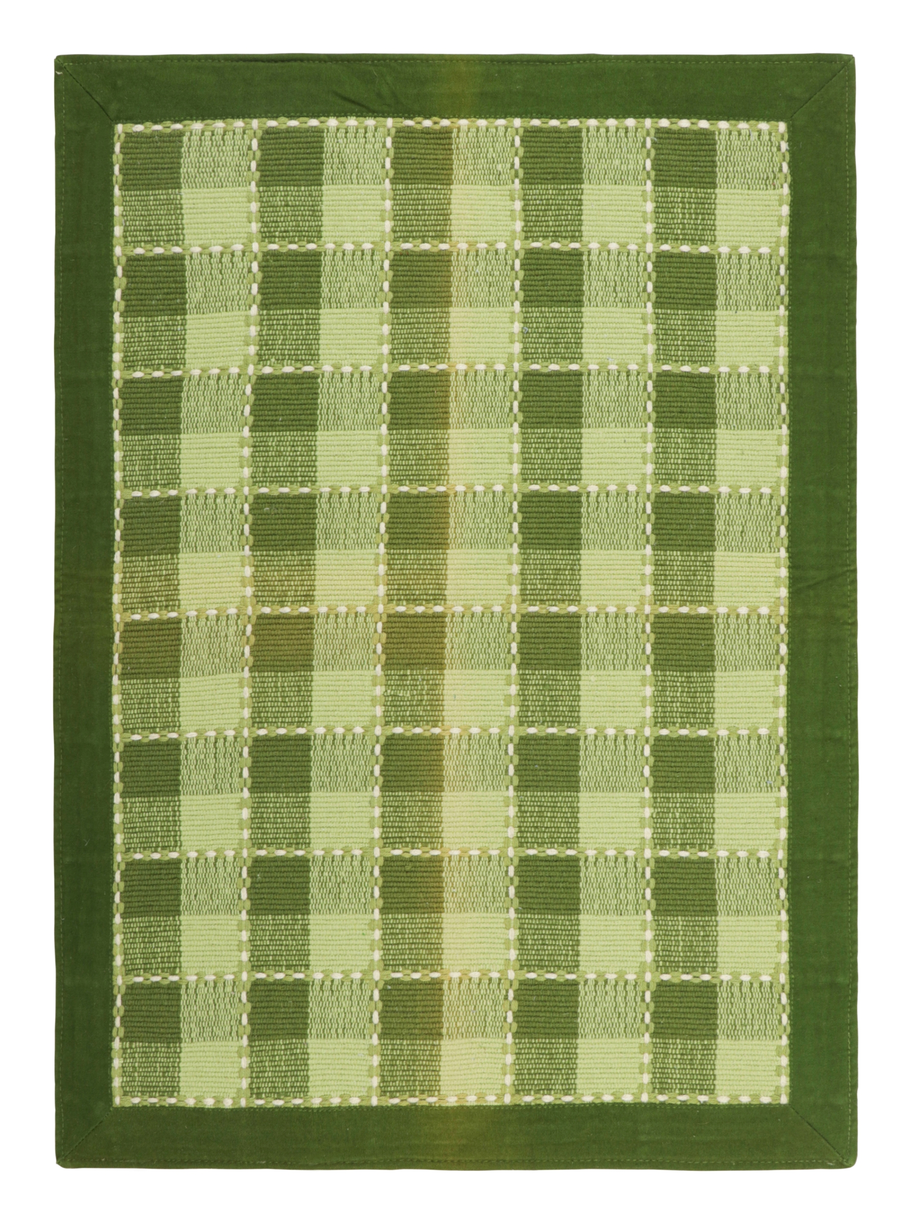 Modern Checkered Custom Rug Sample