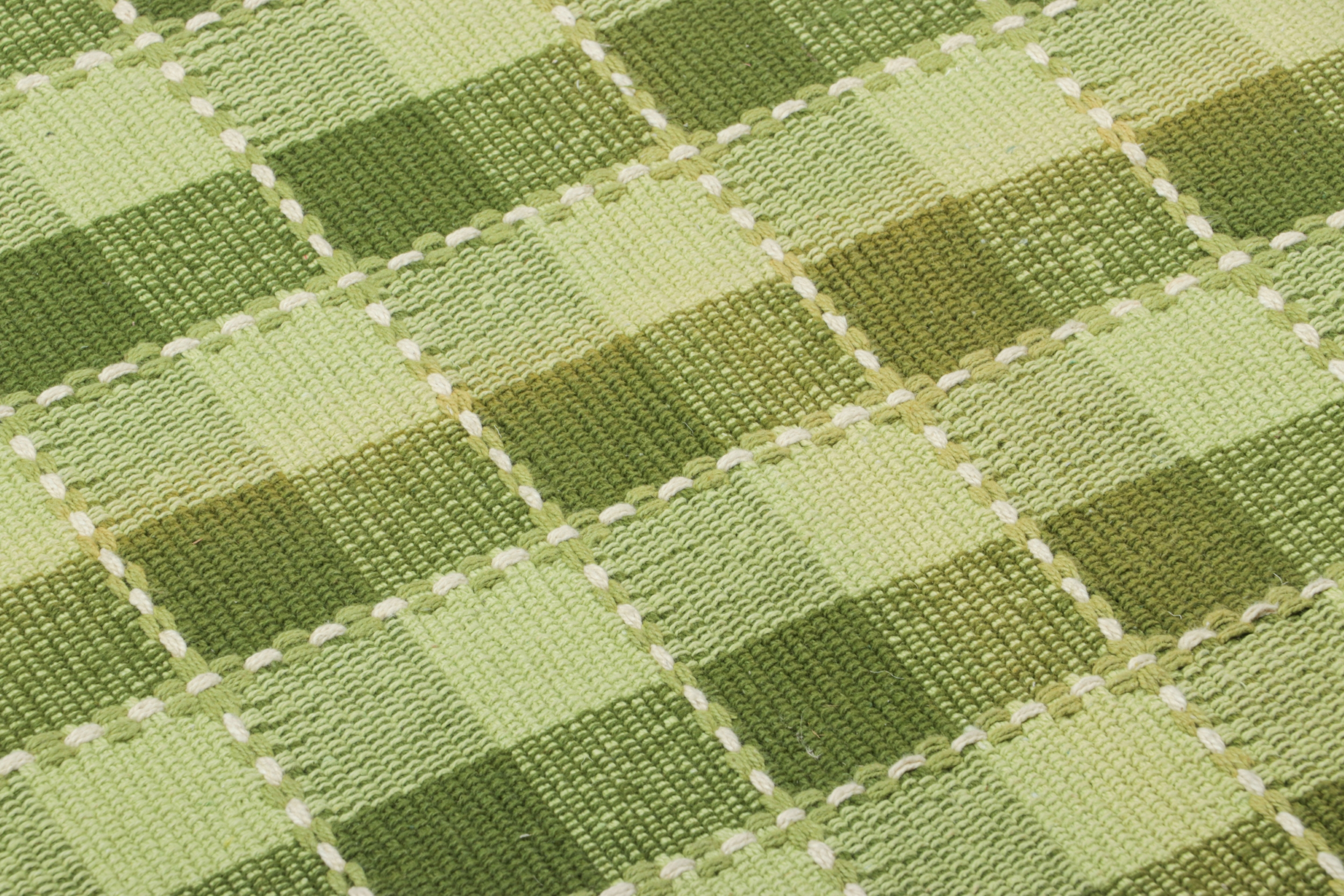 Modern Checkered Custom Rug Sample