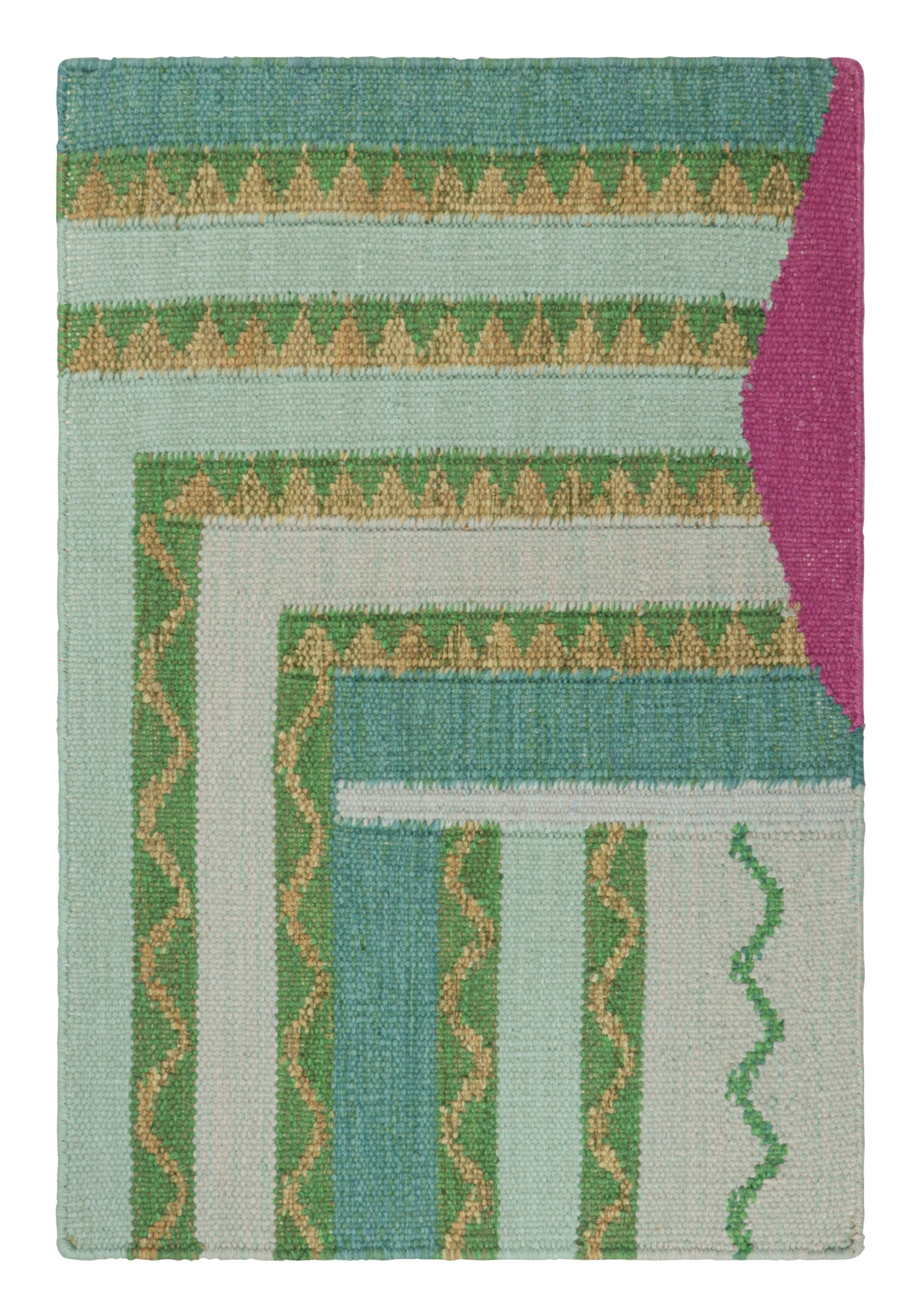 Swedish Flatweave Custom Rug Sample, Geometric