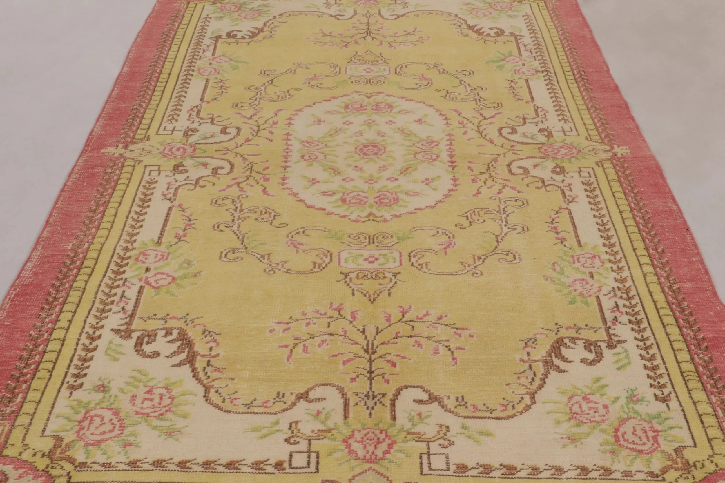 Vintage Turkish Distressed Rug