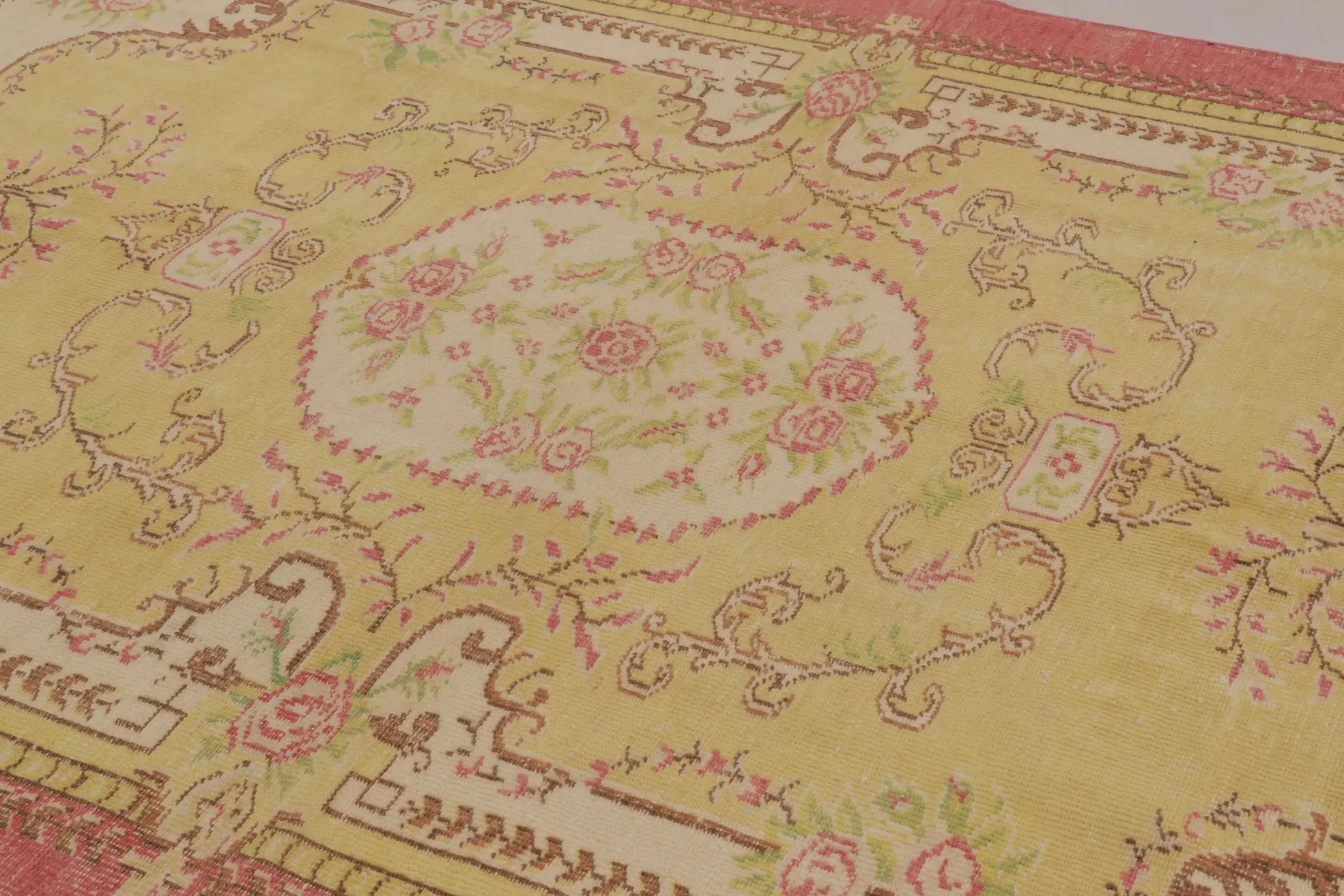 Vintage Turkish Distressed Rug