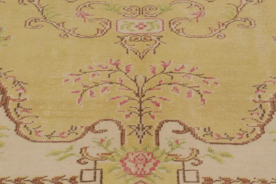 Vintage Turkish Distressed Rug