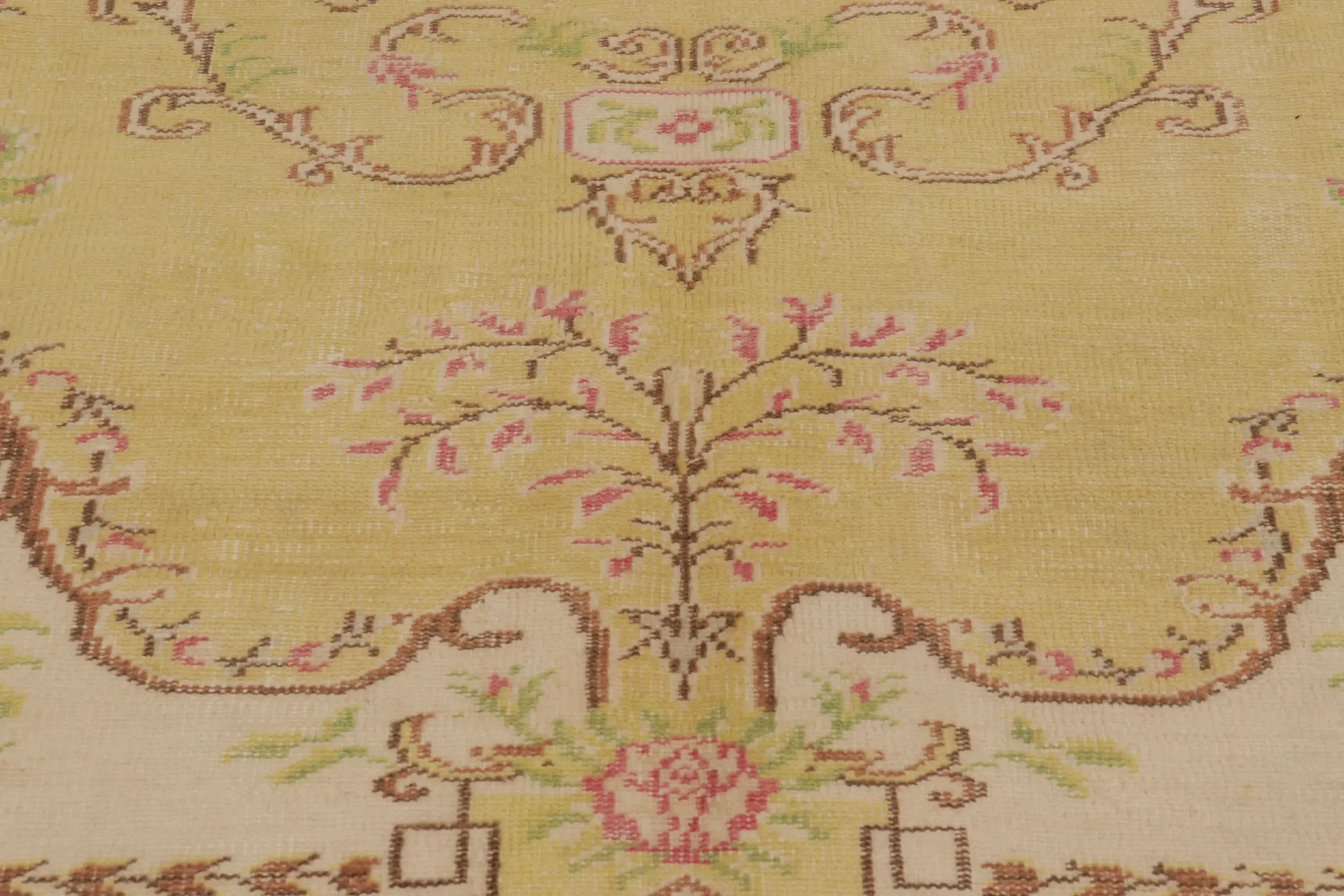 Vintage Turkish Distressed Rug