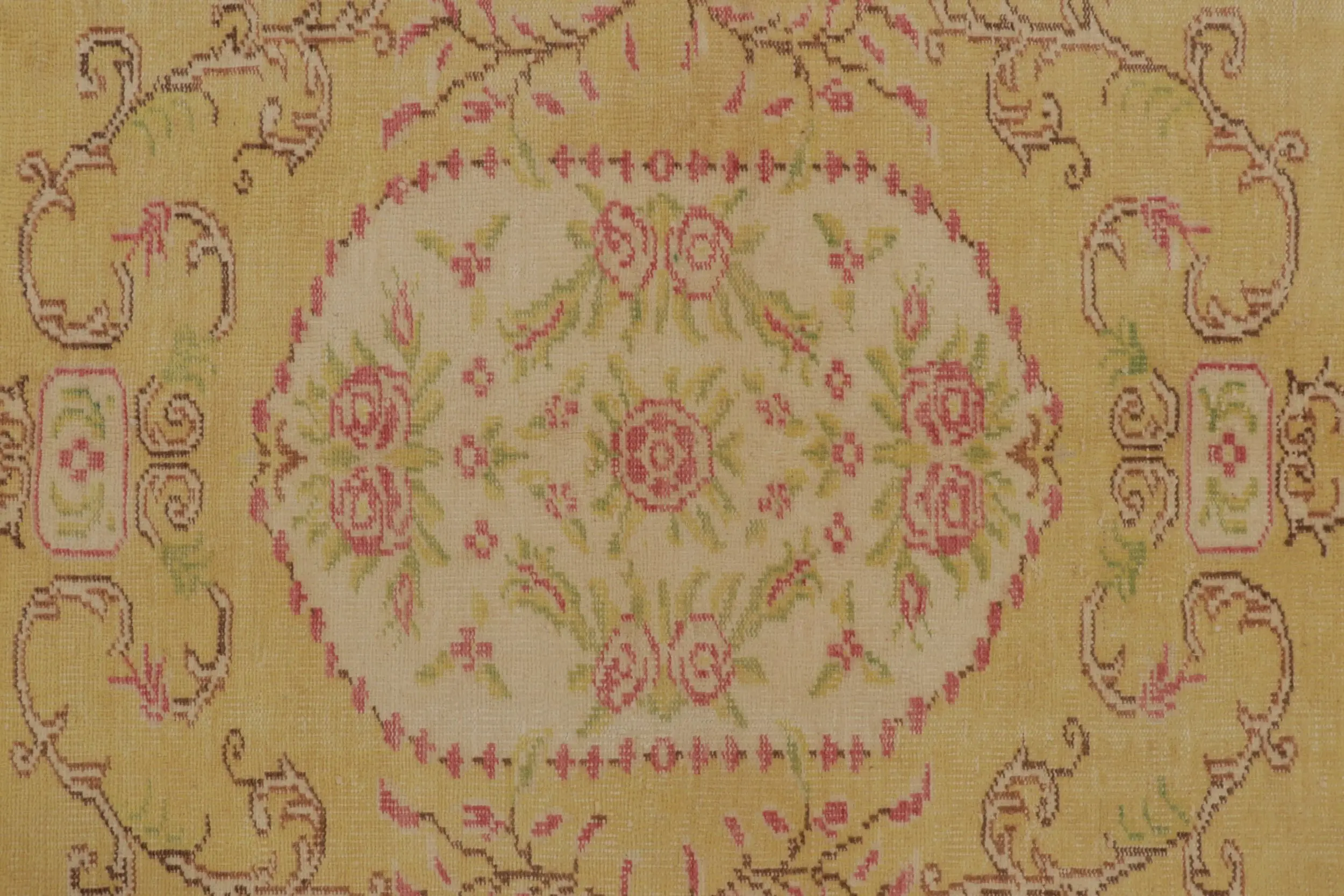 Vintage Turkish Distressed Rug