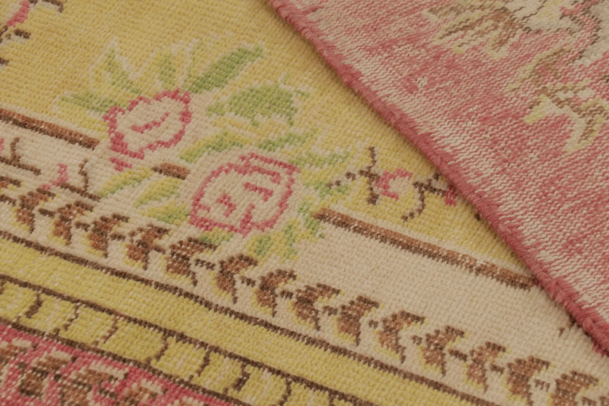Vintage Turkish Distressed Rug