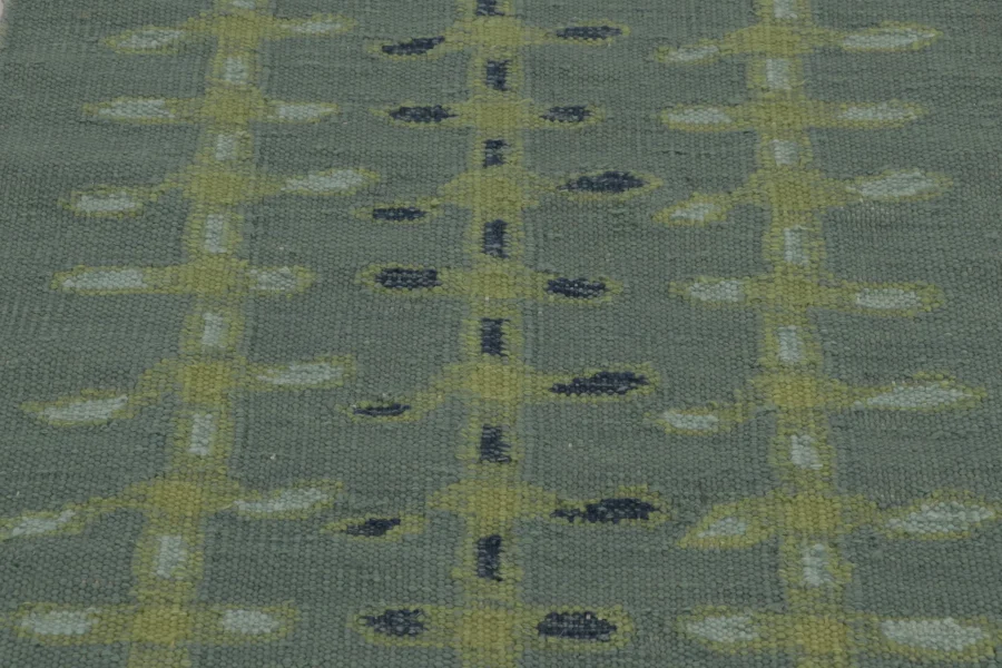 Scandinavian Geometric Flatweave Rug