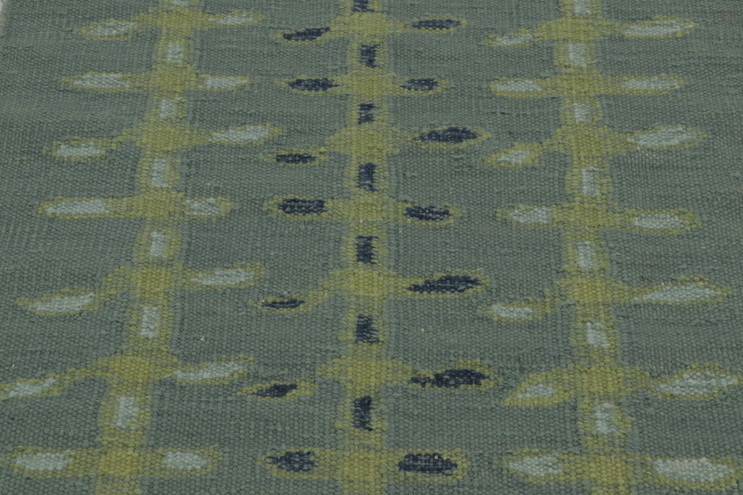 Scandinavian Geometric Flatweave Rug