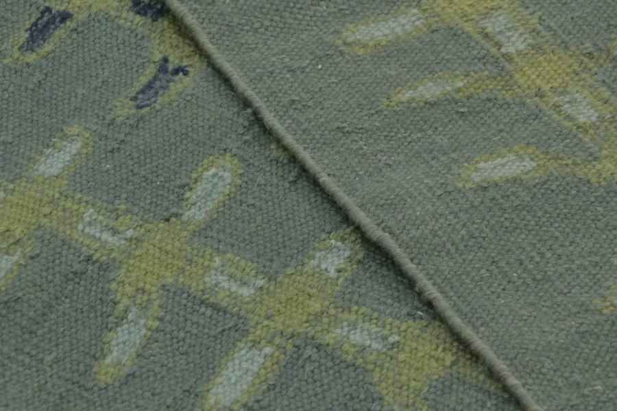 Scandinavian Geometric Flatweave Rug