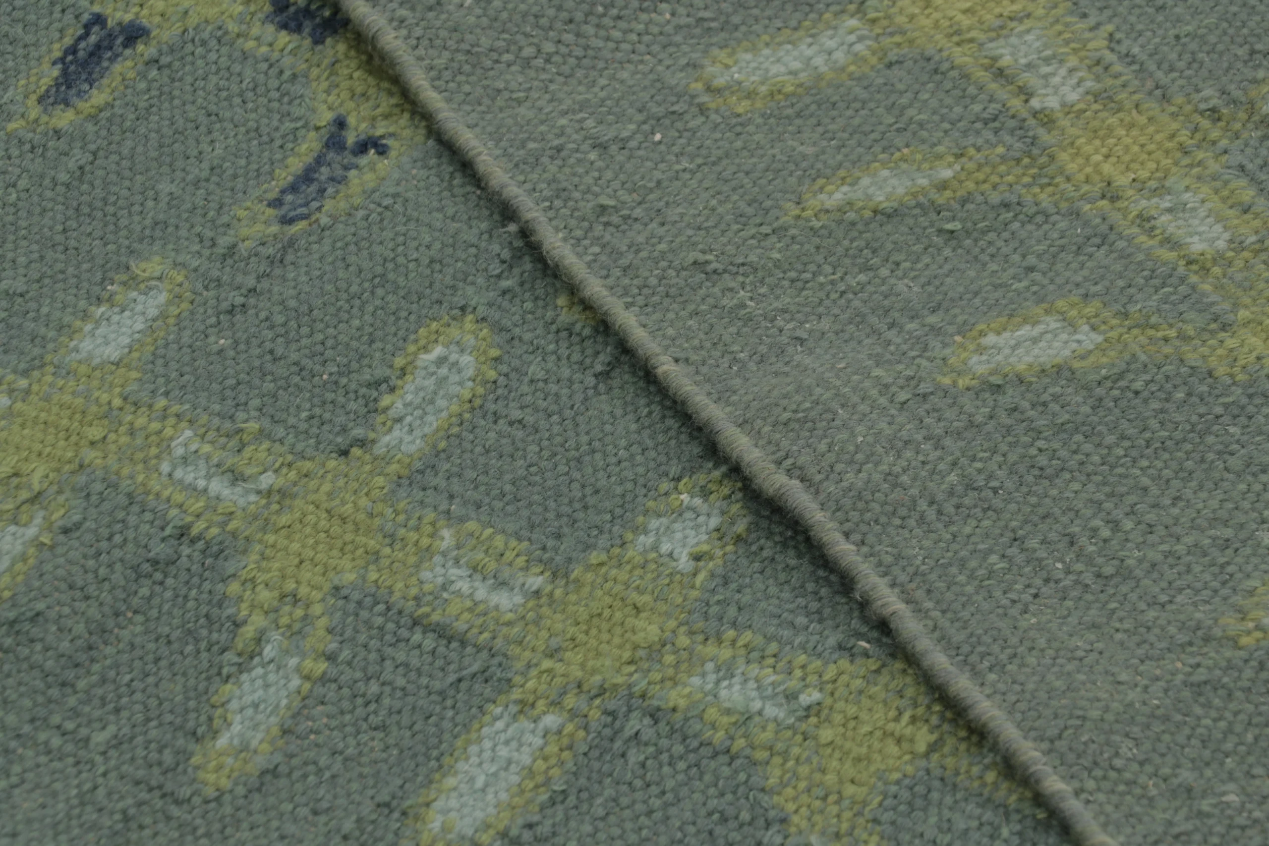 Scandinavian Geometric Flatweave Rug