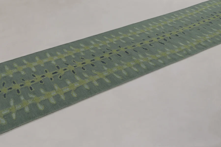 Scandinavian Geometric Flatweave Rug