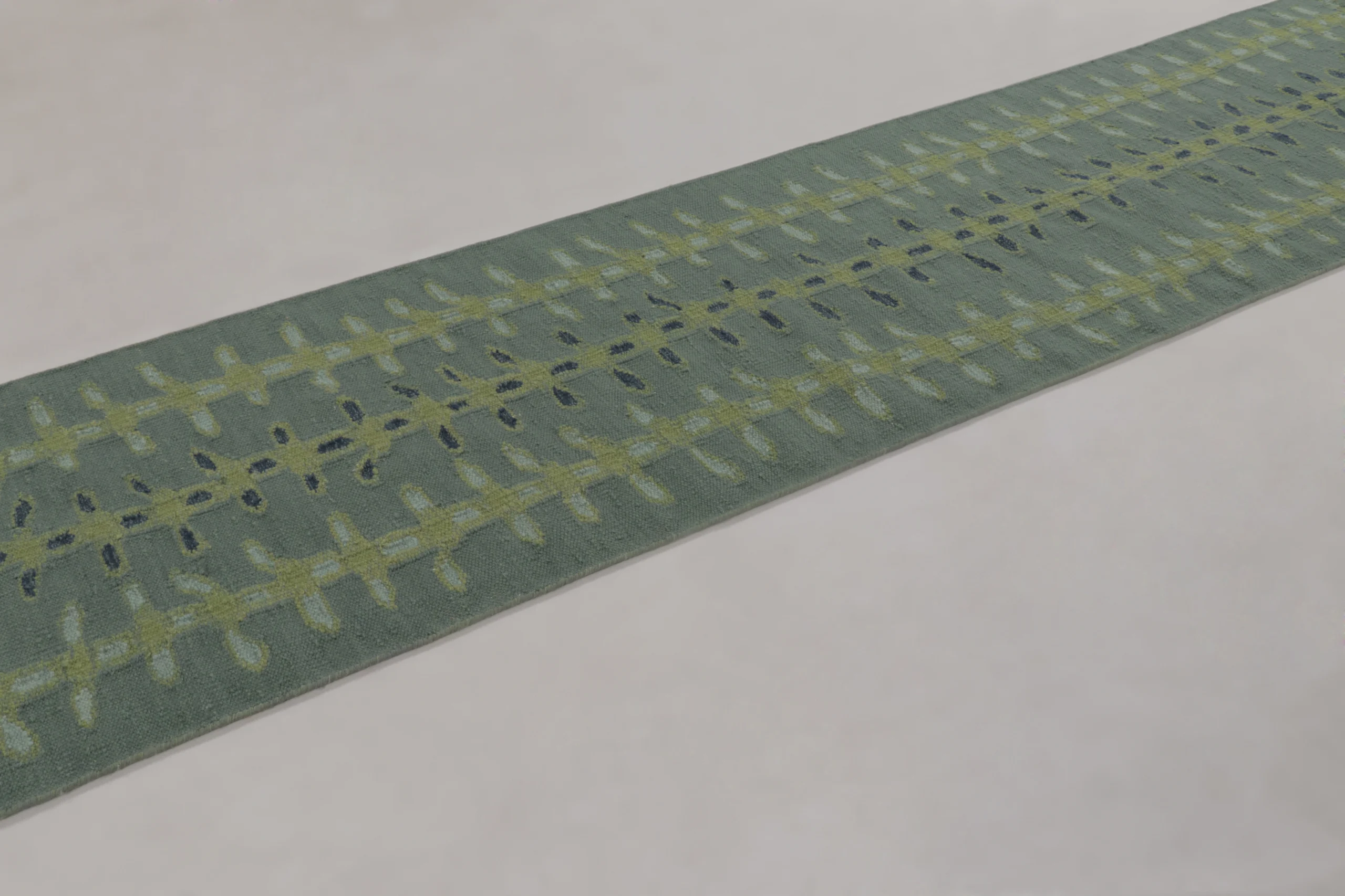 Scandinavian Geometric Flatweave Rug