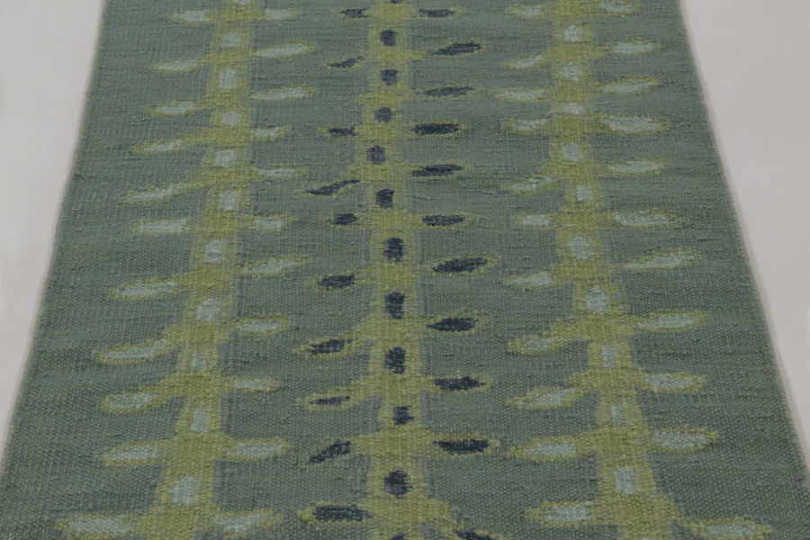 Scandinavian Geometric Flatweave Rug