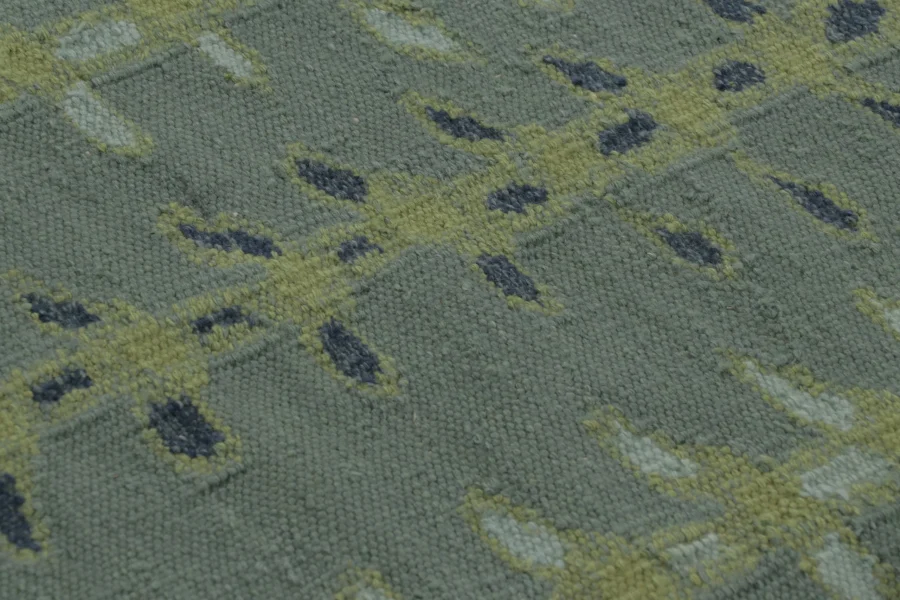 Scandinavian Geometric Flatweave Rug