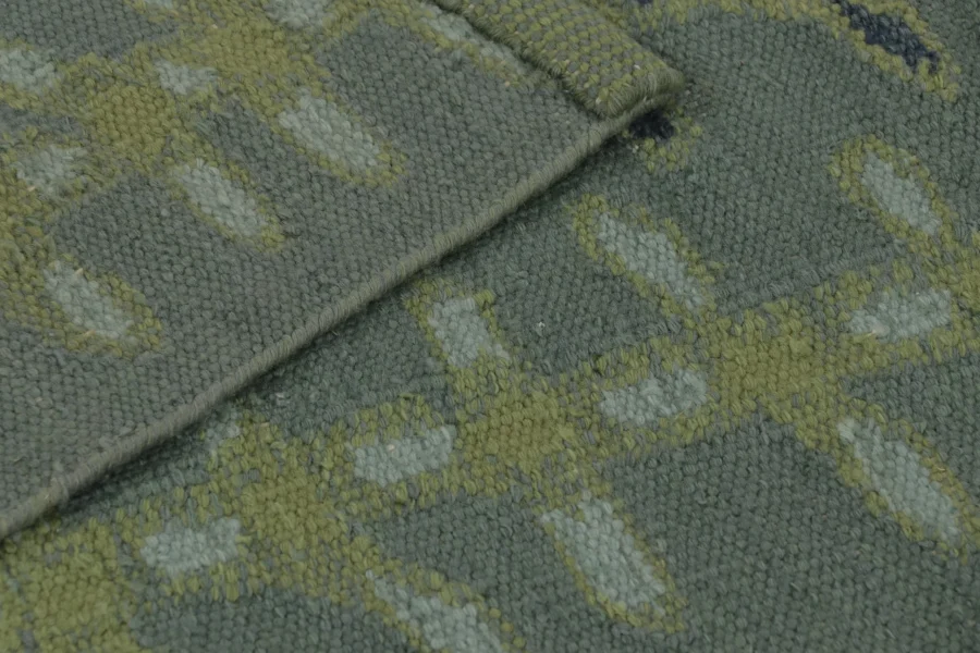 Scandinavian Geometric Flatweave Rug