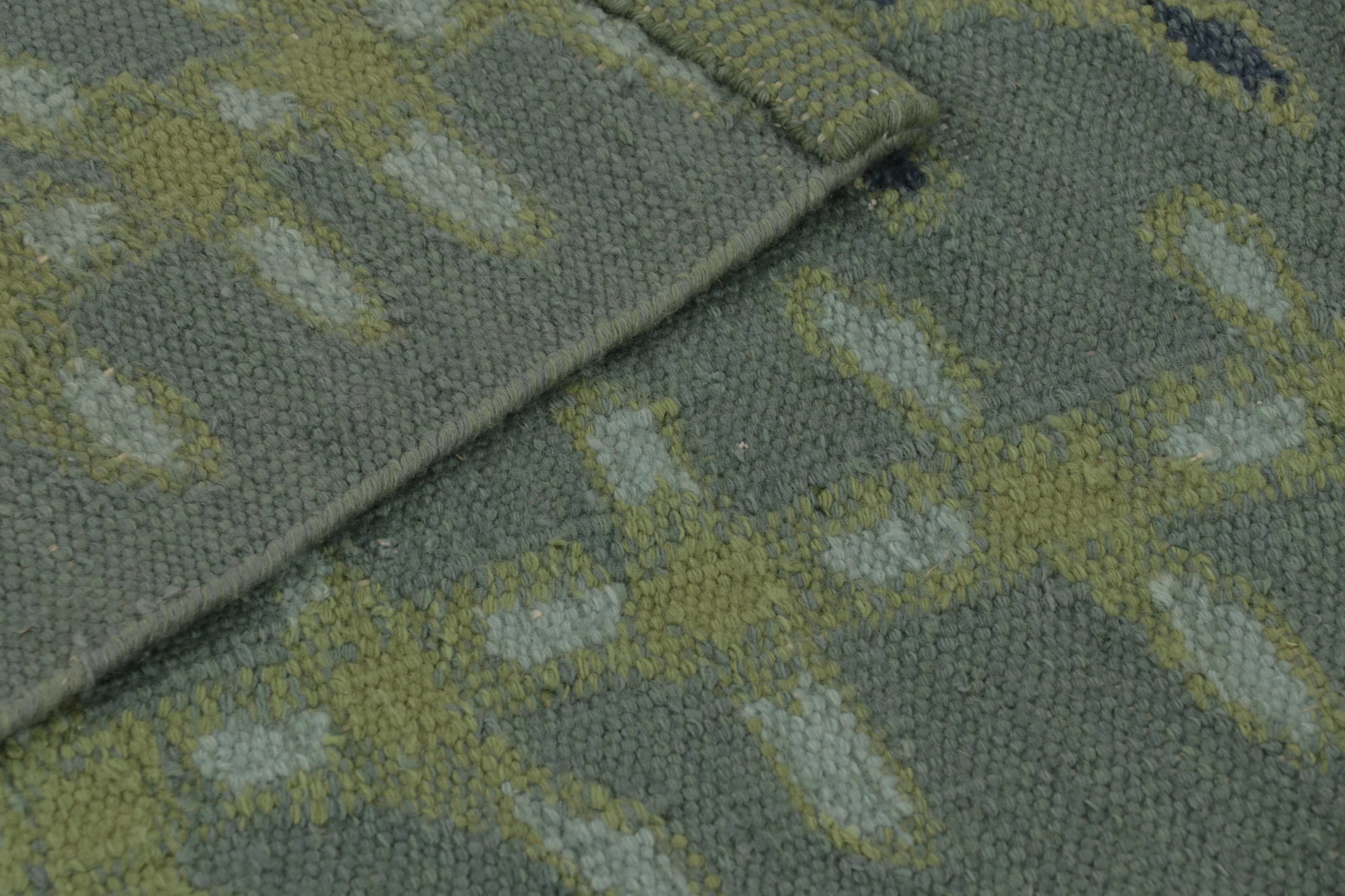 Scandinavian Geometric Flatweave Rug