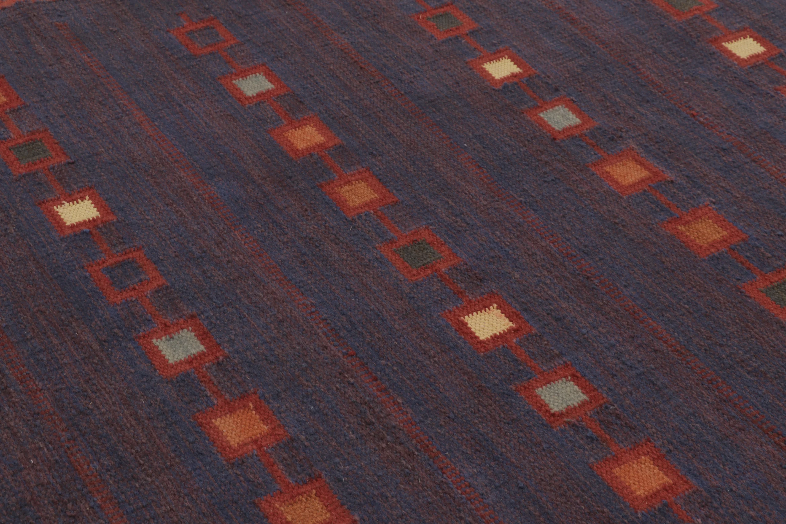 Scandinavian Geometric Flatweave Rug
