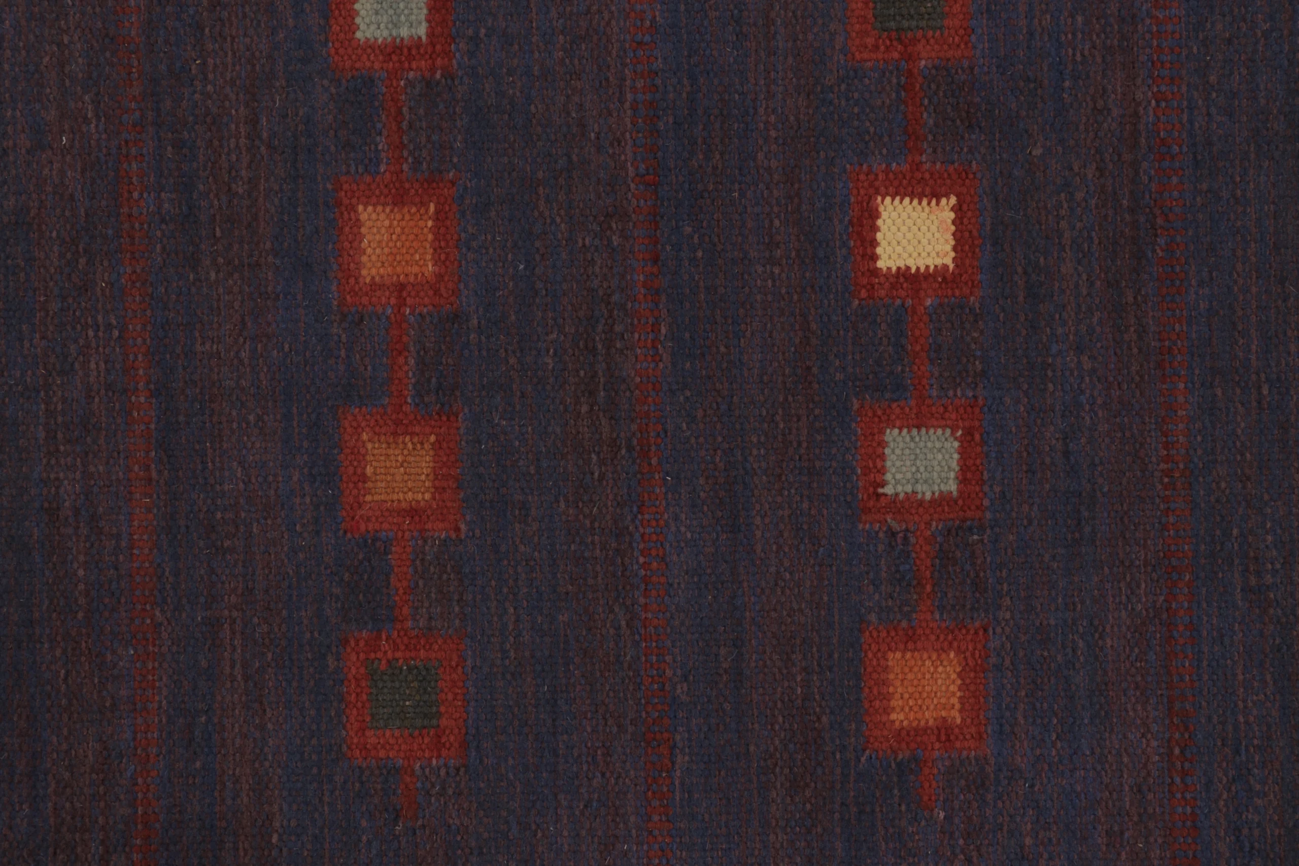 Scandinavian Geometric Flatweave Rug