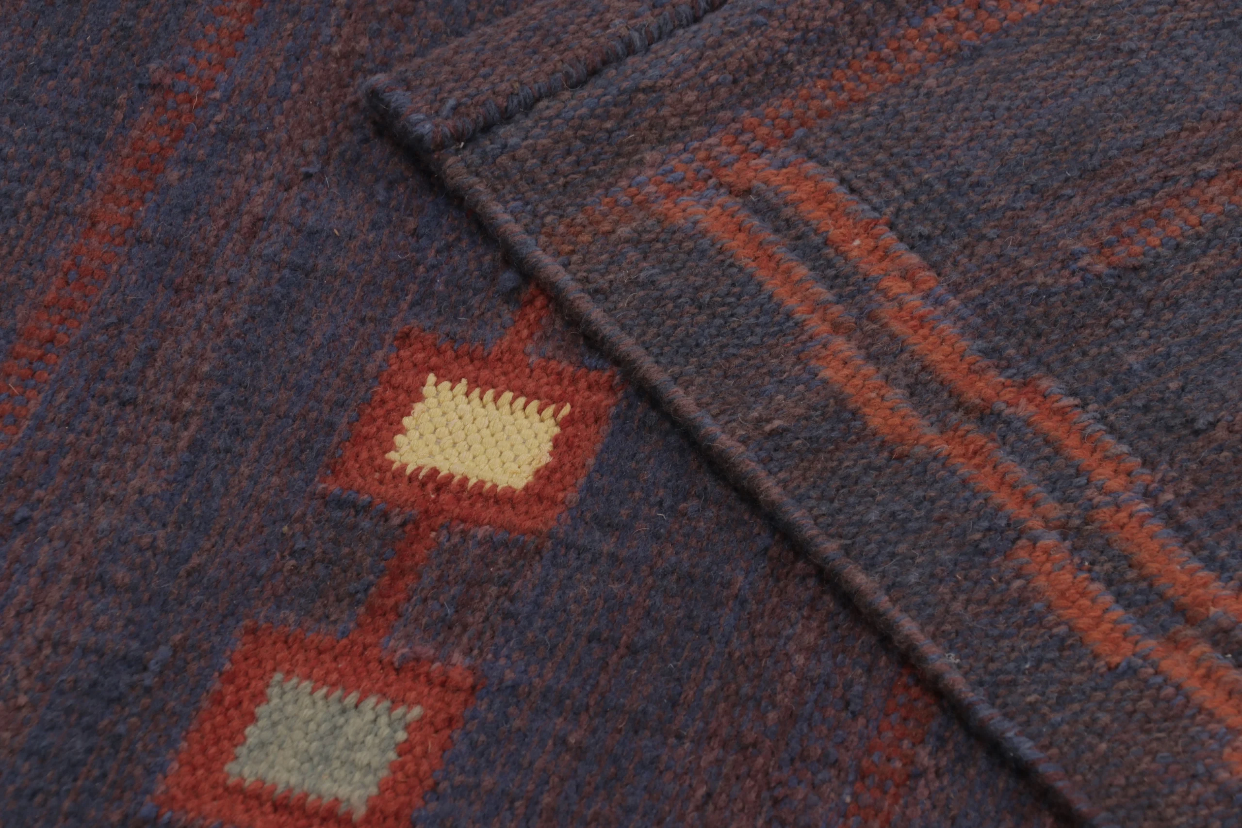 Scandinavian Geometric Flatweave Rug