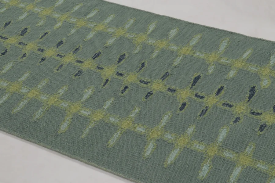 Scandinavian Geometric Flatweave Rug
