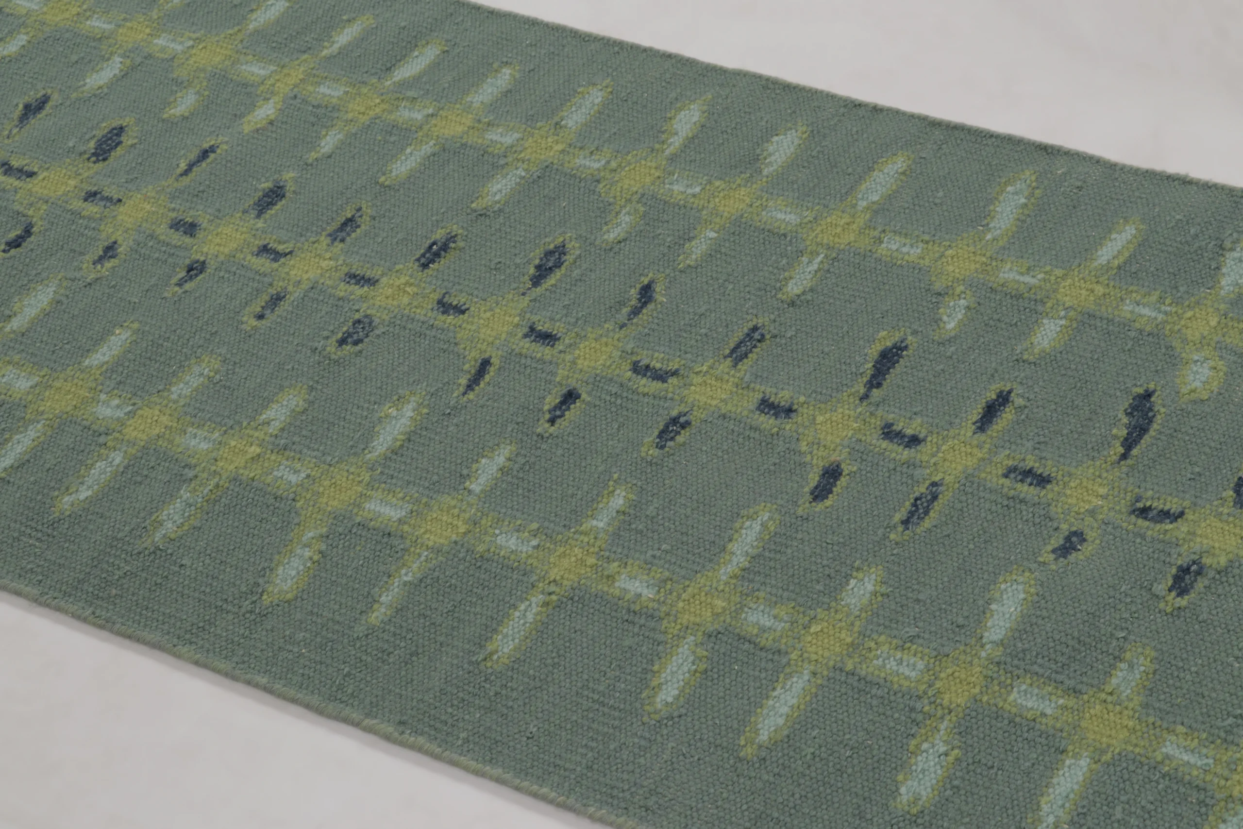 Scandinavian Geometric Flatweave Rug
