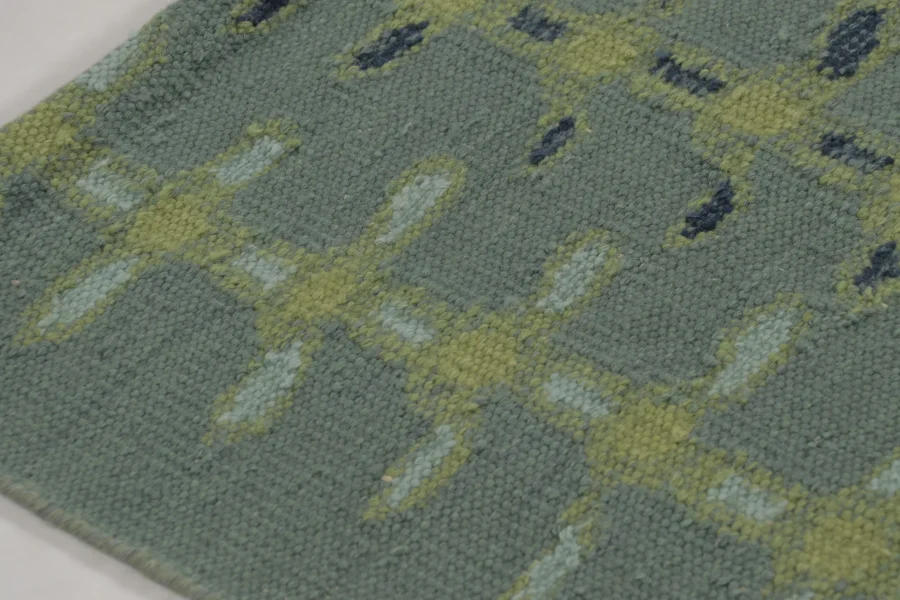 Scandinavian Geometric Flatweave Rug