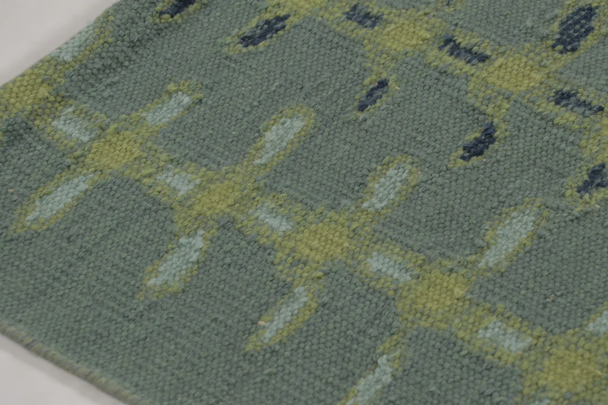 Scandinavian Geometric Flatweave Rug