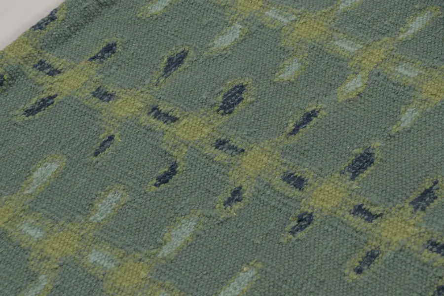 Scandinavian Geometric Flatweave Rug